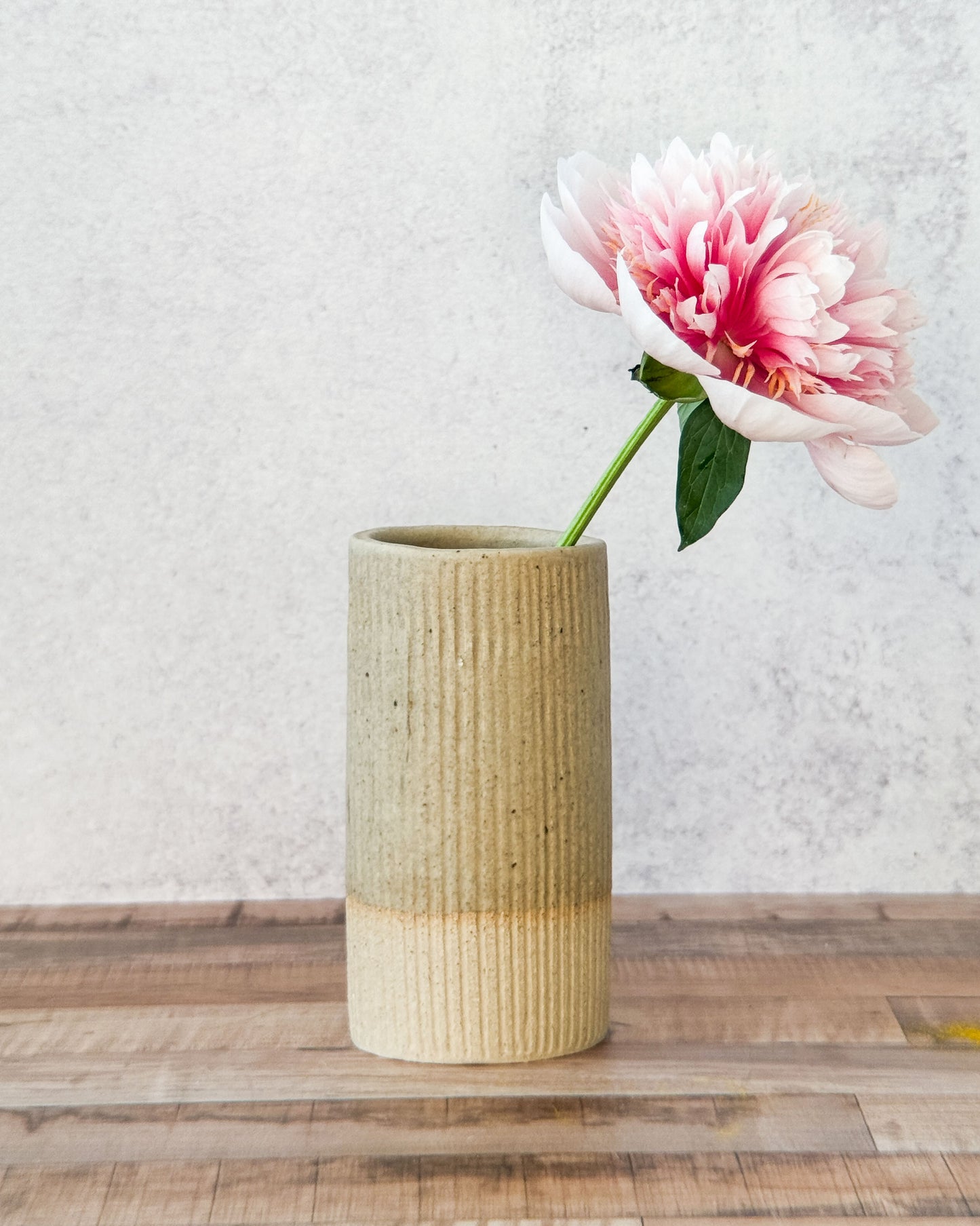 small carved cylinder vase