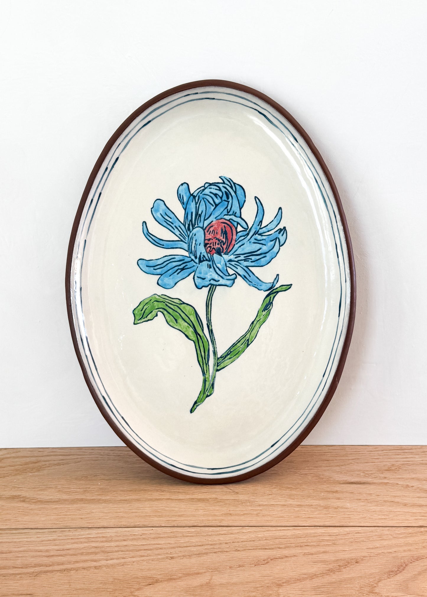 dahlia medium oval serving platter