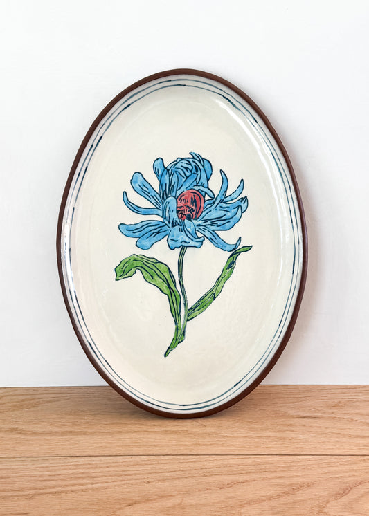 dahlia medium oval serving platter