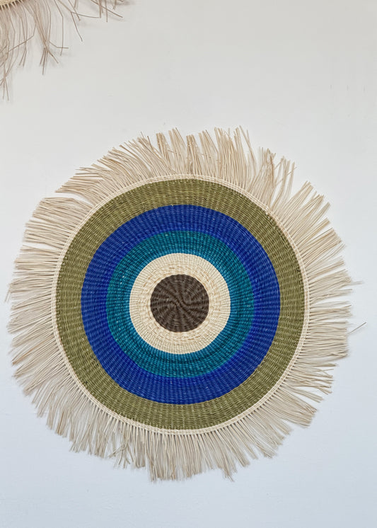 large hand woven wall art from Honduras
